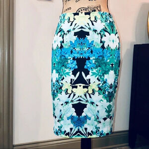 Vince Camuto floral midi skirt